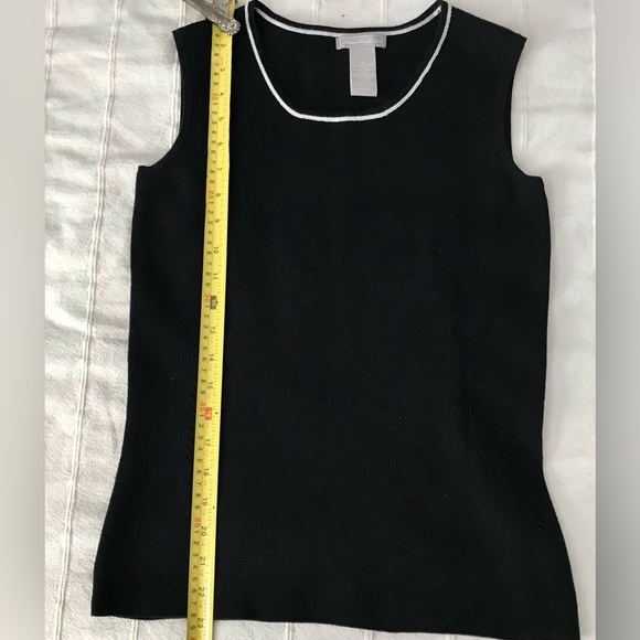 A knit cotton top, black, size S, EUC - Picture 2 of 4